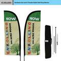 6' Double Sided Portable Half Drop Banner w/ Hardware Set